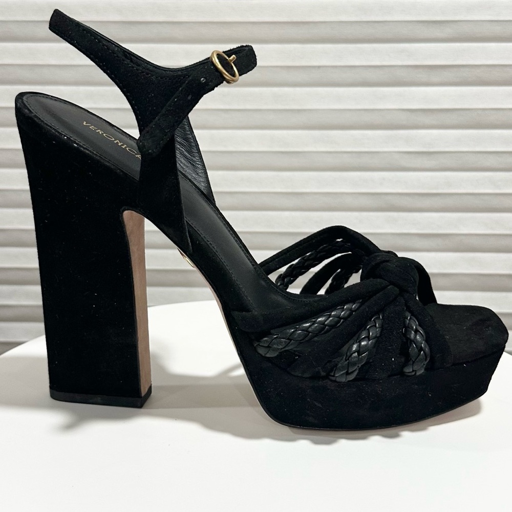 🌹VERONICA BEARD🌹 Flavia Platform Sandal Black Size: 8.5 - Picture 3 of 16